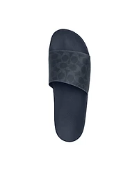 Coach Men's Denim Signature Canvas Slide