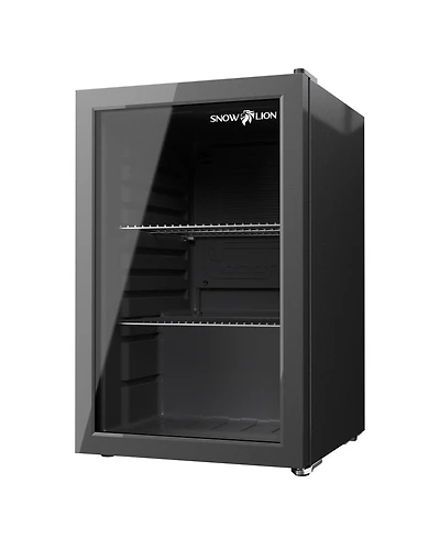 SnowLion Premium 69L Beverage Refrigerator 2.4 Cu.ft. Freestanding Mini Fridge With Glass Door in