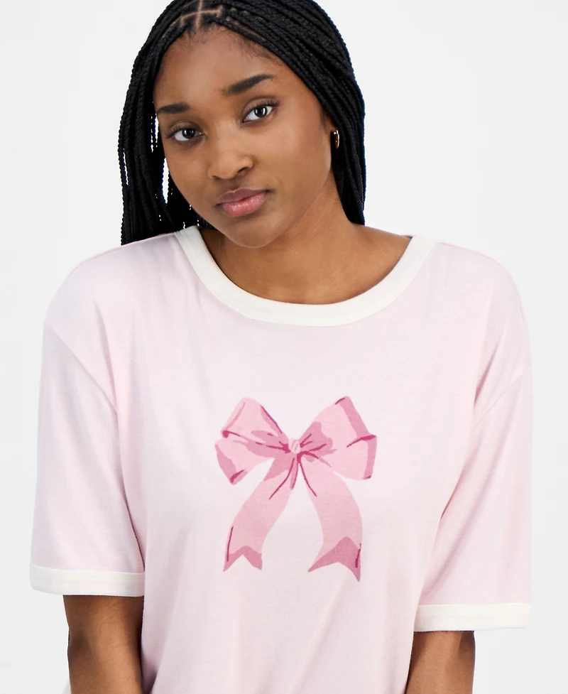 Hippie Rose Juniors' Varsity Graphic Ringer T-Shirt