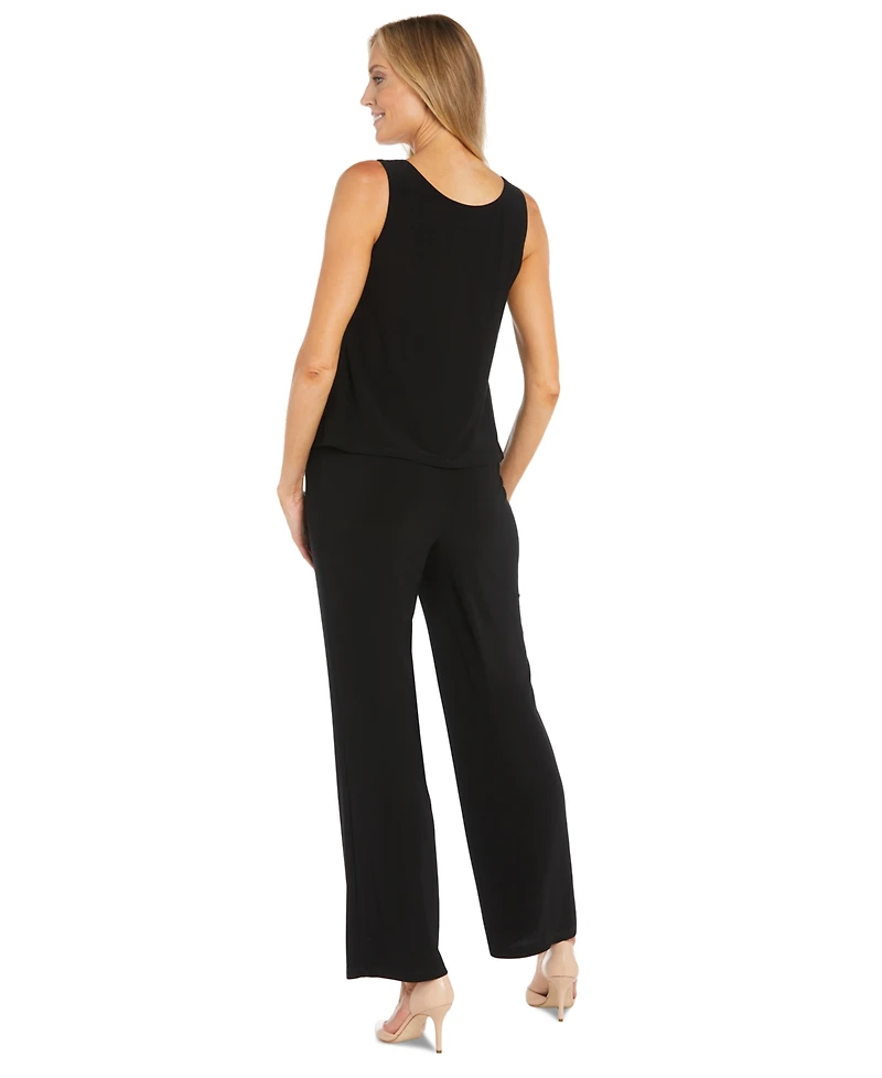R & M Richards Petite Jacket, Top and Pants 3-Piece Set