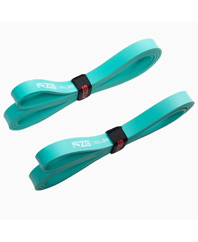 NonZero Gravity 100% Latex-Free Natural Rubber Power Resistance Bands - 35lbs (Pair of 2)