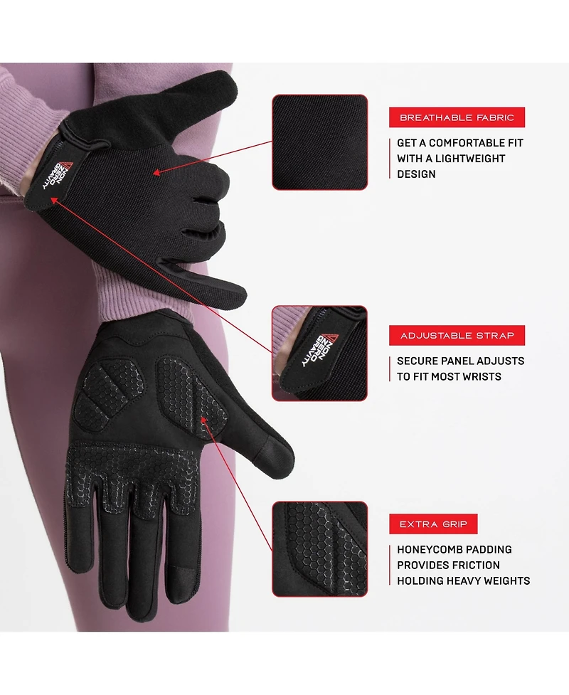 Nonzero Gravity Unisex Calisthenic Anti-Slip Tech-Touch Fitness Gloves