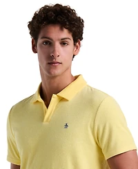 Original Penguin Men's Slim Fit Short Sleeve Terry Open Collar Polo Shirt
