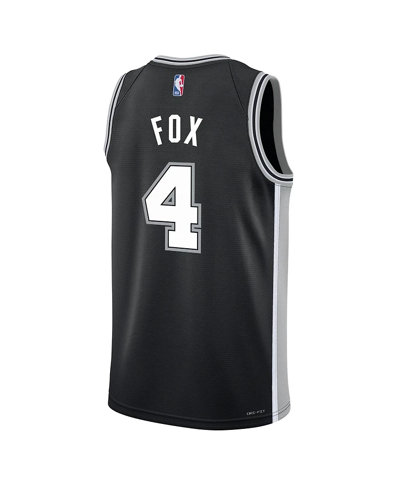 Nike Big Boys and Girls De'Aaron Fox Black San Antonio Spurs Swingman Jersey