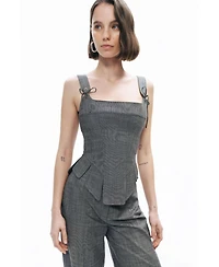 Nocturne Women's Eyelet Tie Detail Blouse