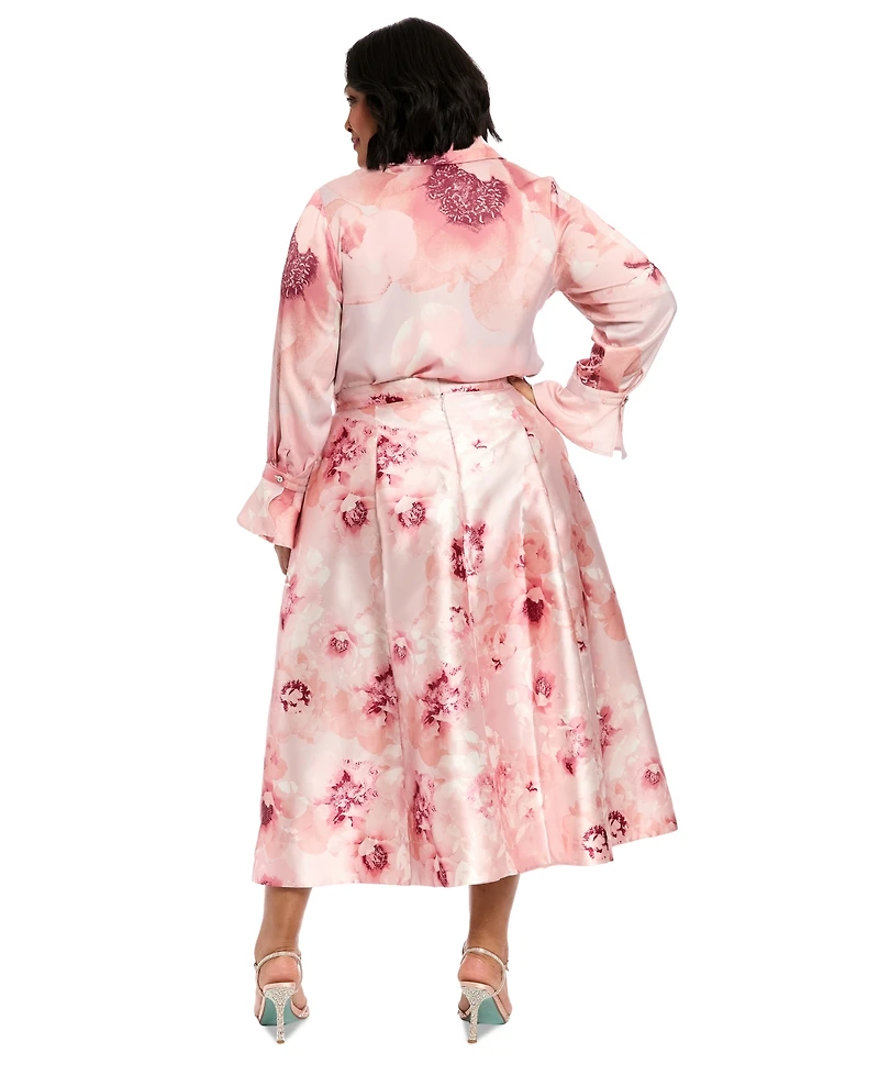 Muse Plus Floral-Print Blouse