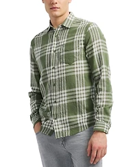 Men's Saroz Long Sleeve Plaid Button-Front Shirt