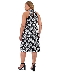 Muse Plus Sequined Floral Pencil Skirt