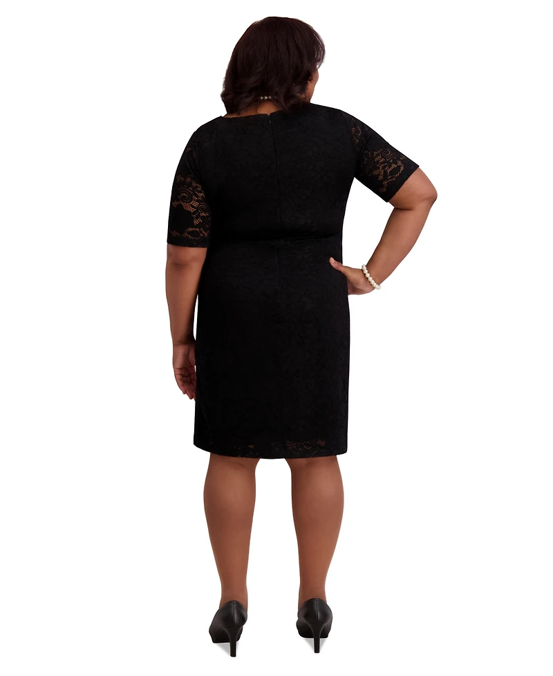Kasper Women's Lace-Sleeve Sheath Dress, Regular & Plus Sizes