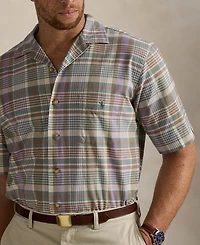Polo Ralph Lauren Men's Big & Tall Plaid Oxford Camp Shirt