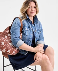 Style & Co Plus Square-Neck Tiered Dress, Exclusively at Macy's