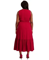Kasper Women's Tiered Midi Dress, Regular & Plus Sizes