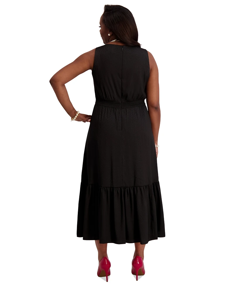 Kasper Women's Tiered Midi Dress, Regular & Plus Sizes