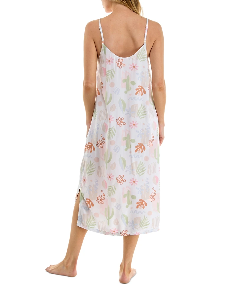 Roudelain Women's Printed Spaghetti-Strap Sleep Dress