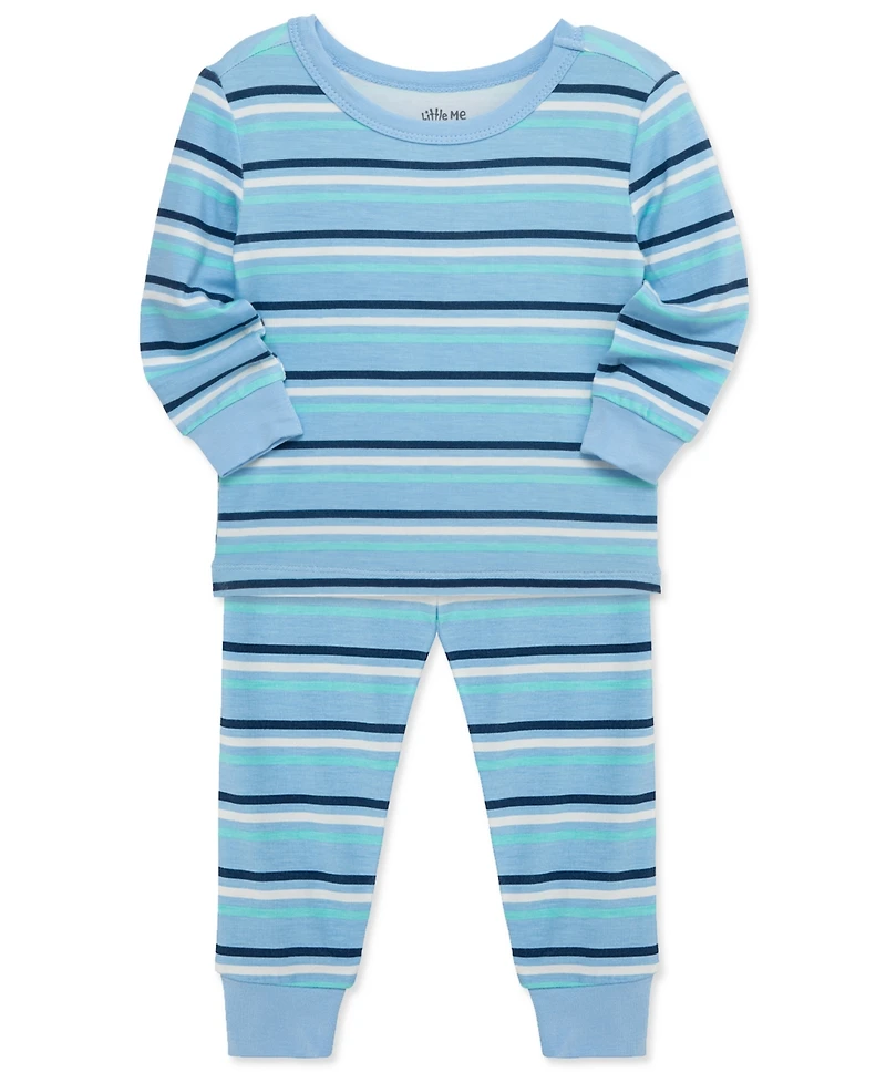 Little Me Baby Boys Space Pajamas, 4 Piece Set