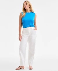 On 34th Women's Braided-Trim Cargo Pants, Exclusively at Macy's