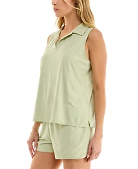 Roudelain Women's Embossed Wonderluxe Tank & Short Pajama Set