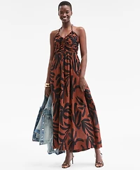 On 34th Women's Braided-Trim Halter Maxi Dress, Exclusively at Macy's