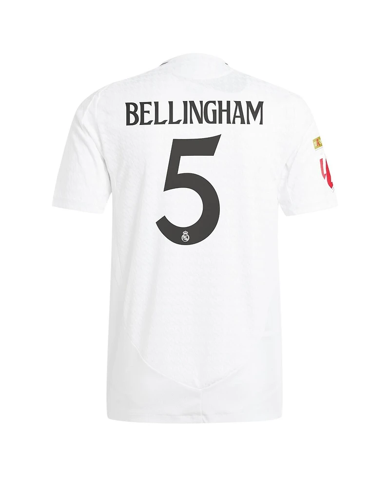 Adidas Men's Jude Bellingham White Real Madrid 2024/25 Home Authentic Player Jersey