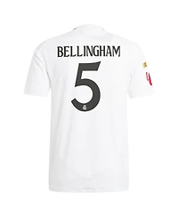 Adidas Men's Jude Bellingham White Real Madrid 2024/25 Home Authentic Player Jersey