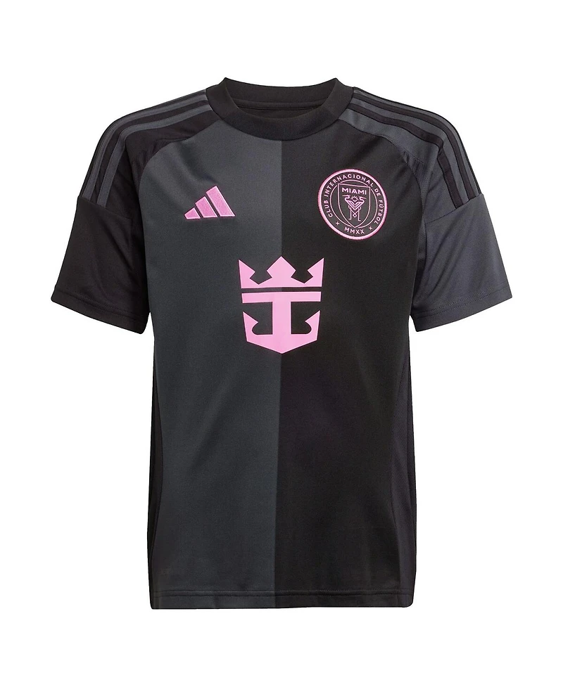 Adidas Big Boys and Girls Luis Suarez Black Inter Miami Cf 2025 The Fortitude Kit Replica Player Jersey