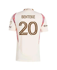 Adidas Men's Christian Benteke Natural D.c. United 2025 The Soul Kit Authentic Player Jersey