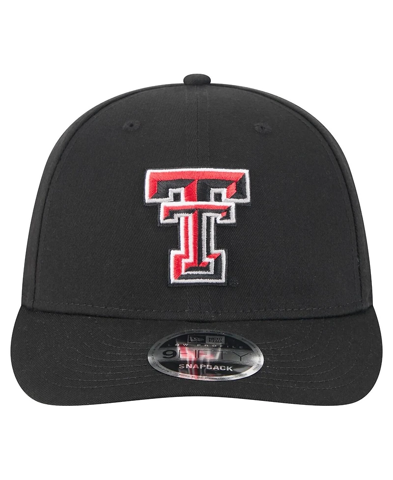 New Era Men's Black Texas Tech Red Raiders Low Profile 9FIFTY Snapback Hat