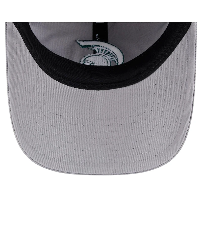 New Era Women's Gray Michigan State Spartans Logo 9TWENTY Adjustable Hat