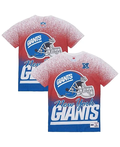 Mitchell & Ness Men's White New York Giants Team Burst Vintage Logo T-Shirt