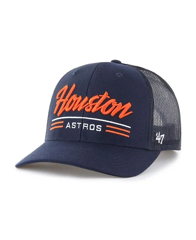 '47 Brand Men's Navy Houston Astros Garner Trucker Adjustable Hat