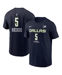 Nike Men's Paige Bueckers Navy Dallas Wings 2025 Wnba Draft Explorer Edition Name Number T-Shirt