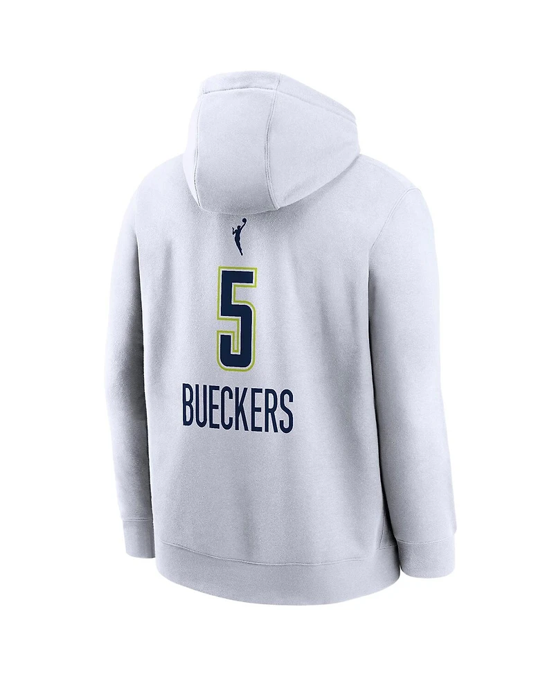Nike Men's Paige Bueckers White Dallas Wings 2025 Wnba Draft Heroine Edition Name Number Pullover Hoodie