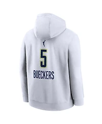 Nike Men's Paige Bueckers White Dallas Wings 2025 Wnba Draft Heroine Edition Name Number Pullover Hoodie