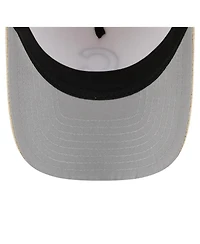 New Era Men's Beige Chicago Cubs Cotton Weave M-Crown A-Frame 9FORTY Adjustable Hat