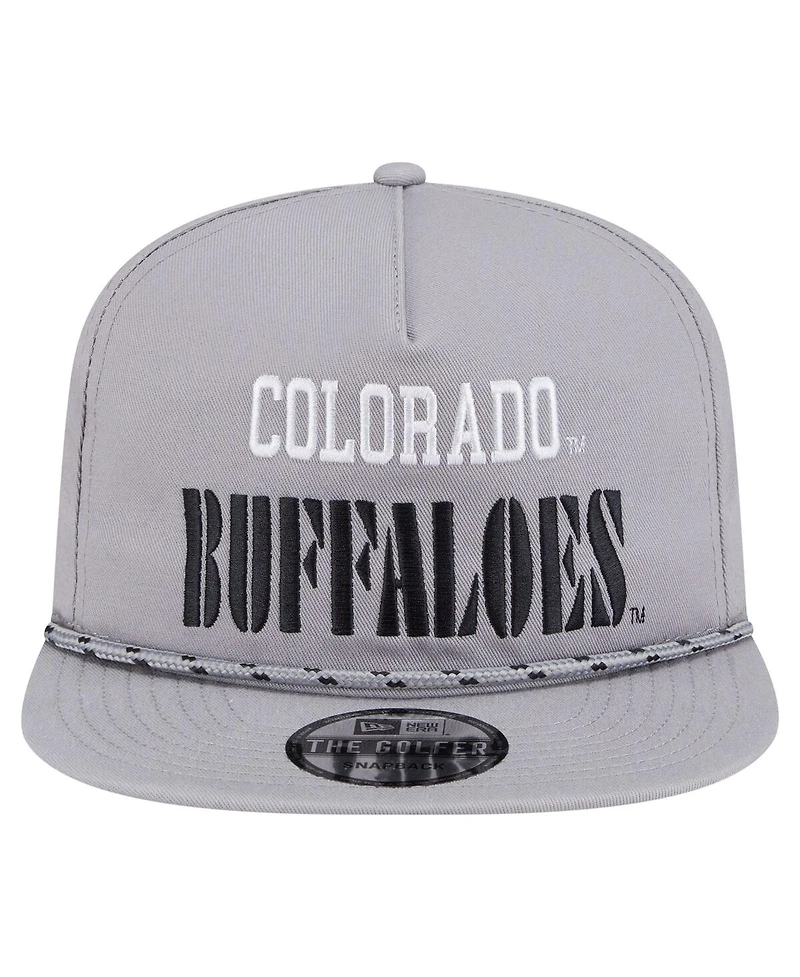 New Era Men's Gray Colorado Buffaloes Golfer Vintage Adjustable Hat