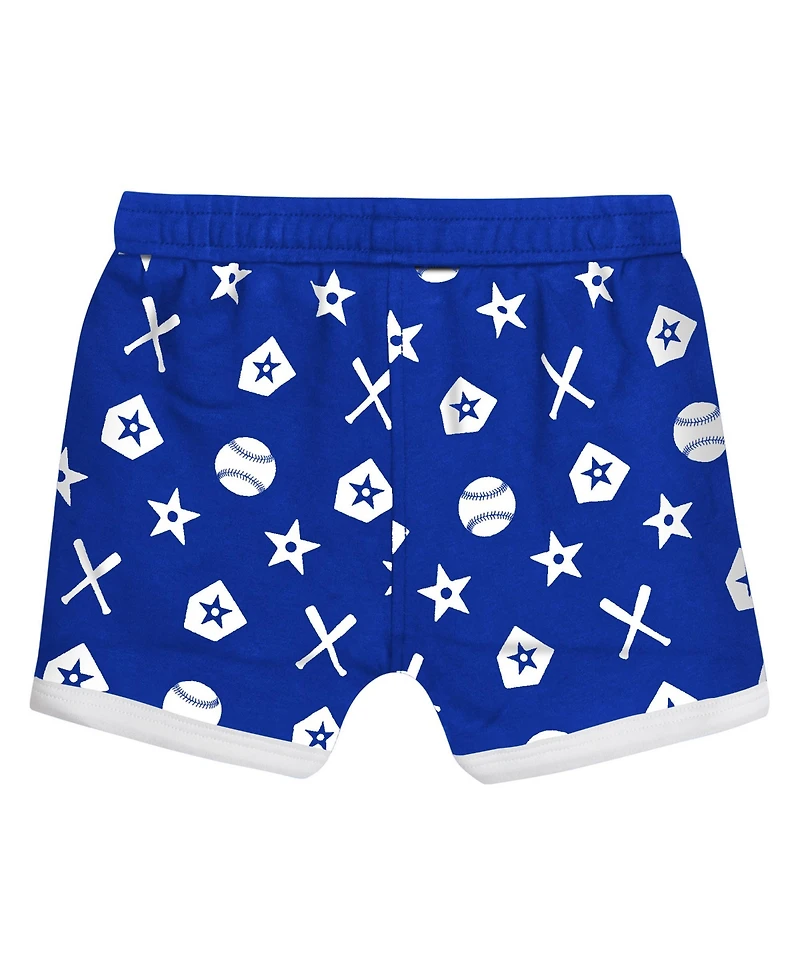 Outerstuff Baby Boys and Girls 2-Piece Blue Los Angeles Dodgers On Deck Diaper Cover Set