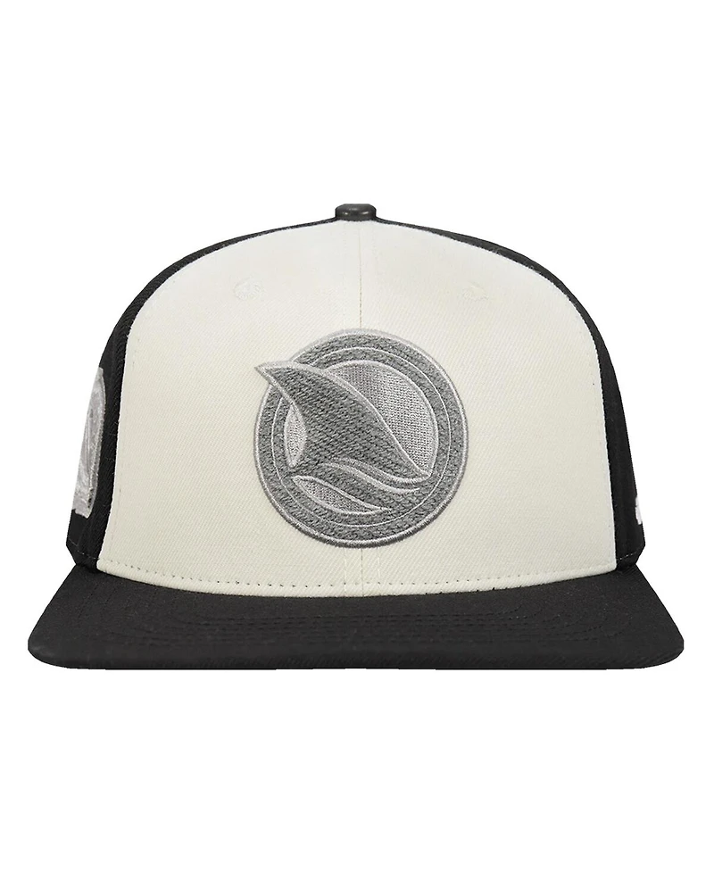 Pro Standard Men's Cream San Jose Sharks French Terry Snapback Hat