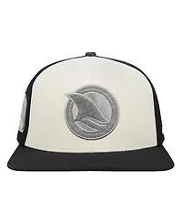 Pro Standard Men's Cream San Jose Sharks French Terry Snapback Hat