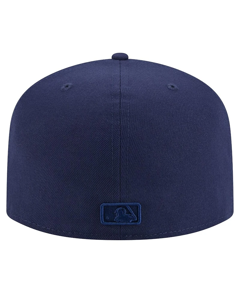 New Era Men's Navy Texas Rangers Color Pack A-Frame 59FIFTY Fitted Hat