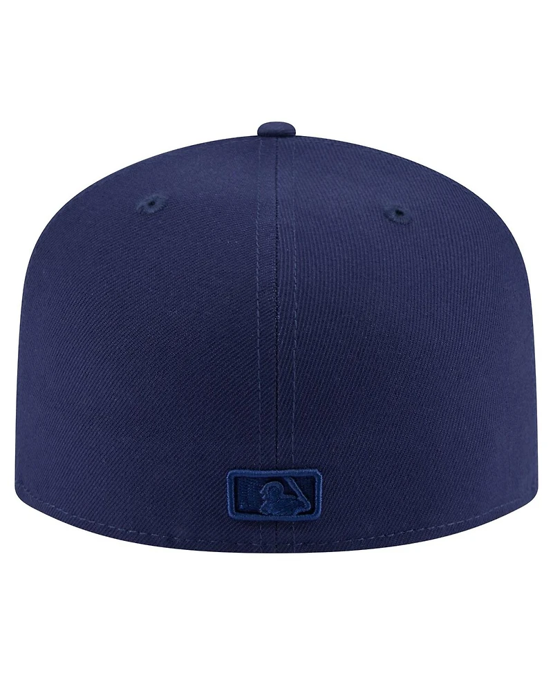 New Era Men's Navy Cleveland Guardians Color Pack A-Frame 59FIFTY Fitted Hat