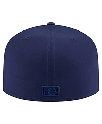 New Era Men's Navy Cleveland Guardians Color Pack A-Frame 59FIFTY Fitted Hat
