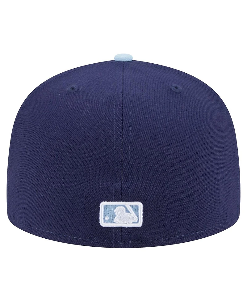 New Era Men's Navy/Light Blue Los Angeles Dodgers Color Pack 2-Tone 59FIFTY Fitted Hat