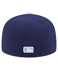New Era Men's Navy/Light Blue Los Angeles Dodgers Color Pack 2-Tone 59FIFTY Fitted Hat