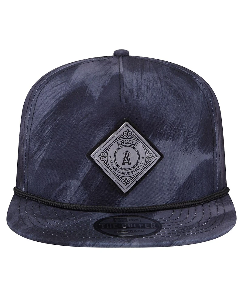 New Era Men's Navy Los Angeles Angels Printed Golfer Snapback Hat