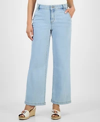 Style & Co Petite Wide-Leg Jeans, Exclusively at Macy's