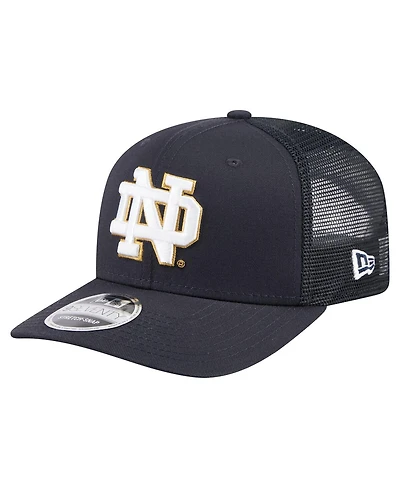 New Era Men's Navy Notre Dame Fighting Irish Primary 9SEVENTY Trucker Stretch-Snap Hat