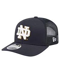 New Era Men's Navy Notre Dame Fighting Irish Primary 9SEVENTY Trucker Stretch-Snap Hat