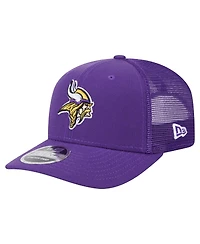 New Era Men's Purple Minnesota Vikings Main Trucker 9SEVENTY Stretch Snap Hat