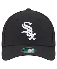 New Era Big Boys and Girls Black Chicago White Sox Player Replica 9FORTY Adjustable Hat