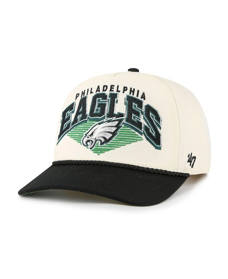 '47 Brand Men's Cream Philadelphia Eagles Pomona Rope Hitch Adjustable Hat